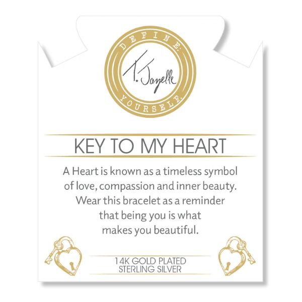 Silver Celestine Key to My Heart Gold Bracelet Image 2 Erickson Jewelers Iron Mountain, MI