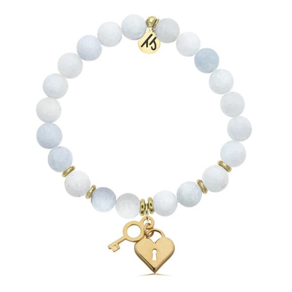 Silver Celestine Key to My Heart Gold Bracelet Erickson Jewelers Iron Mountain, MI
