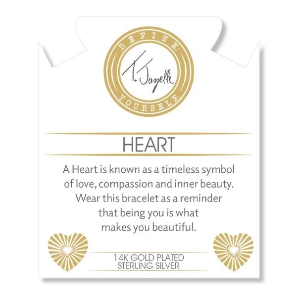 Silver Celestine Opal Heart Gold Bracelet Image 2 Erickson Jewelers Iron Mountain, MI