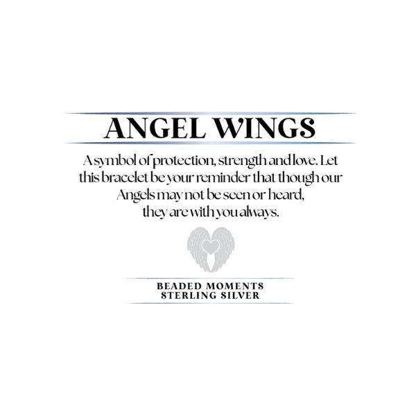 Silver Angel Blessings Bracelet with Sakura Agate by T. Jazelle Image 2 Erickson Jewelers Iron Mountain, MI