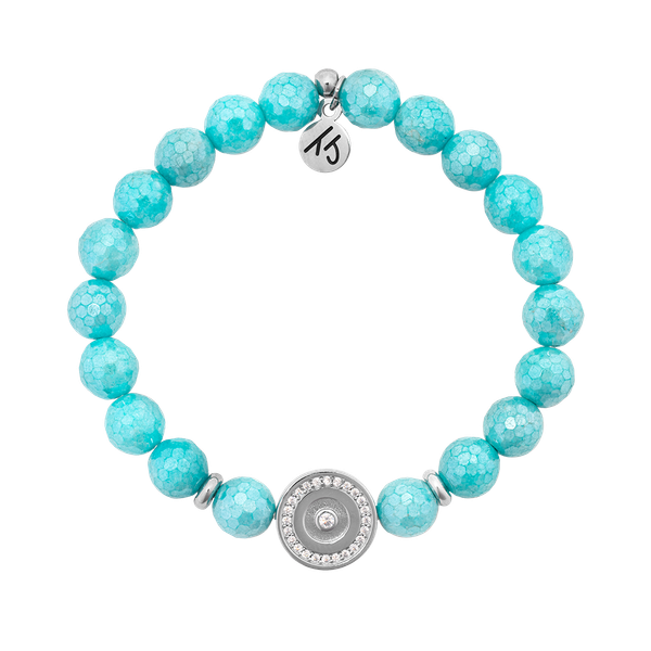 Blue Amazonite Unity Bead T. Jazelle Bracelet Erickson Jewelers Iron Mountain, MI