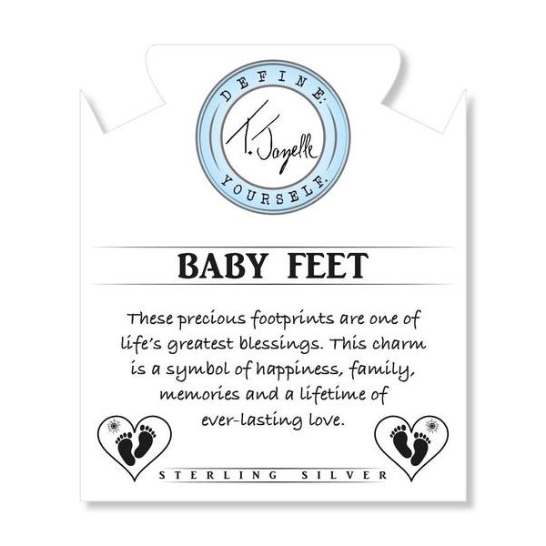 Rose Quartz Baby Feet T. Jazelle Bracelet Image 2 Erickson Jewelers Iron Mountain, MI