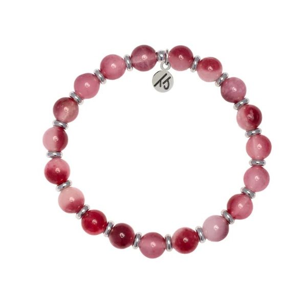 Silver Empowered Elegance Cherry Jade T. Jazelle Bracelet Erickson Jewelers Iron Mountain, MI