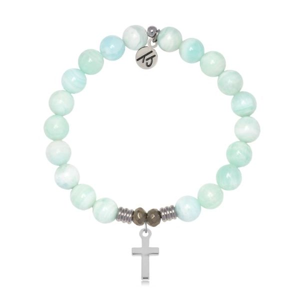 Hemimorphite Cross T. Jazelle Bracelet Erickson Jewelers Iron Mountain, MI