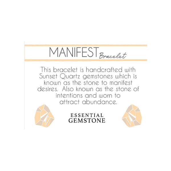 Sunset Quartz Manifest Stacker Bracelet Image 2 Erickson Jewelers Iron Mountain, MI