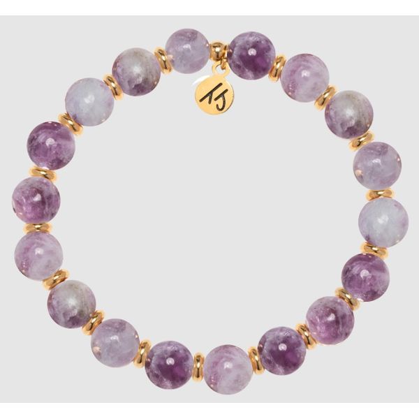 Gold Lepidolite Quartz Empowered Elegance T. Jazelle Bracelet Erickson Jewelers Iron Mountain, MI