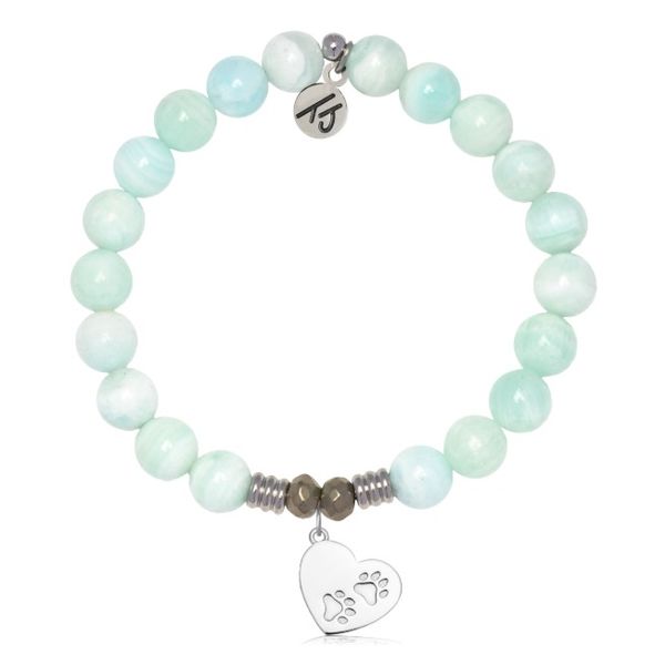 Silver Hemimorphite Paws of Love T. Jazelle Bracelet Erickson Jewelers Iron Mountain, MI