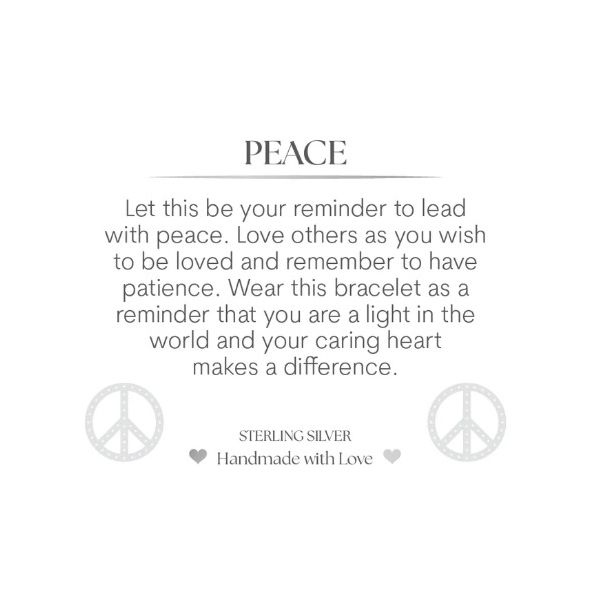 Silver Aqua Agate Peace CZ T. Jazelle Bracelet Image 2 Erickson Jewelers Iron Mountain, MI