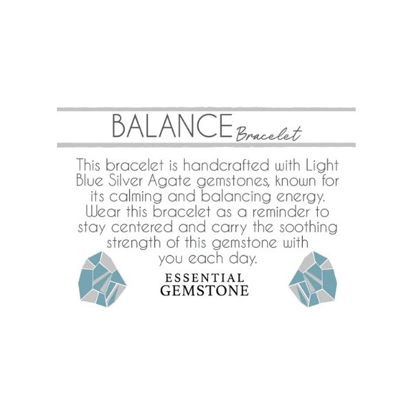 Silver Blue Silver Agate Motivation Stacker T. Jazelle Bracelet Image 2 Erickson Jewelers Iron Mountain, MI