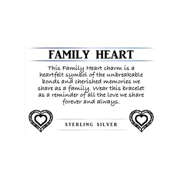 Cherry Jade Family Heart Bracelet Image 2 Erickson Jewelers Iron Mountain, MI