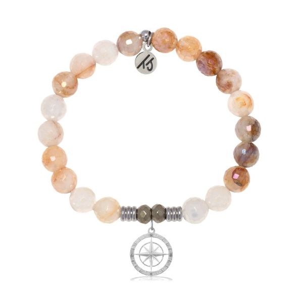 Sunset Quartz Compass Rose Bracelet Erickson Jewelers Iron Mountain, MI