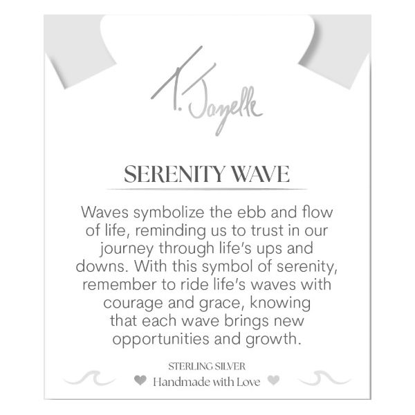 Silver Sky Blue Jade Serenity Wave Bracelet Image 2 Erickson Jewelers Iron Mountain, MI