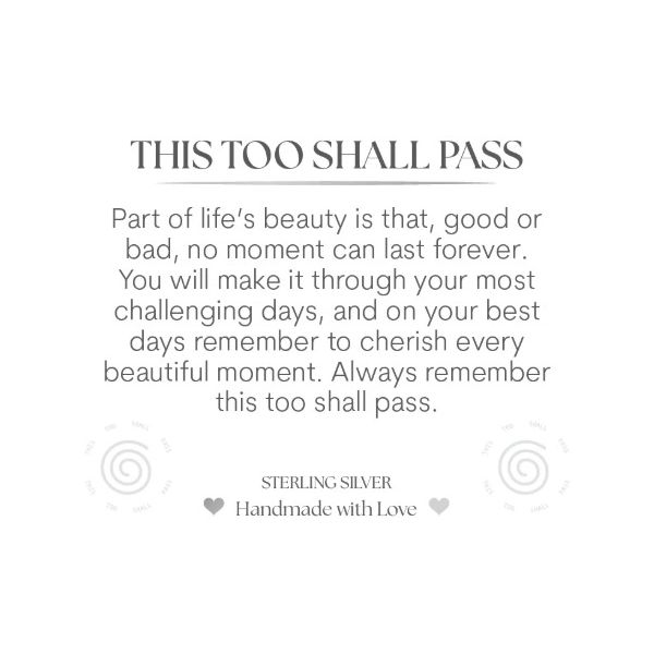 Silver Blue Silver Agate This Too Shall Pass T. Jazelle Bracelet Image 2 Erickson Jewelers Iron Mountain, MI