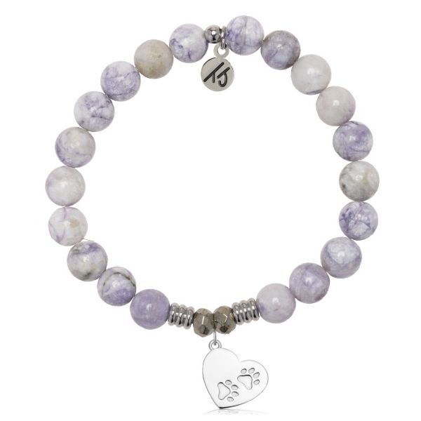 Silver Purple Turquoise Paws of Love T. Jazelle Bracelet Erickson Jewelers Iron Mountain, MI