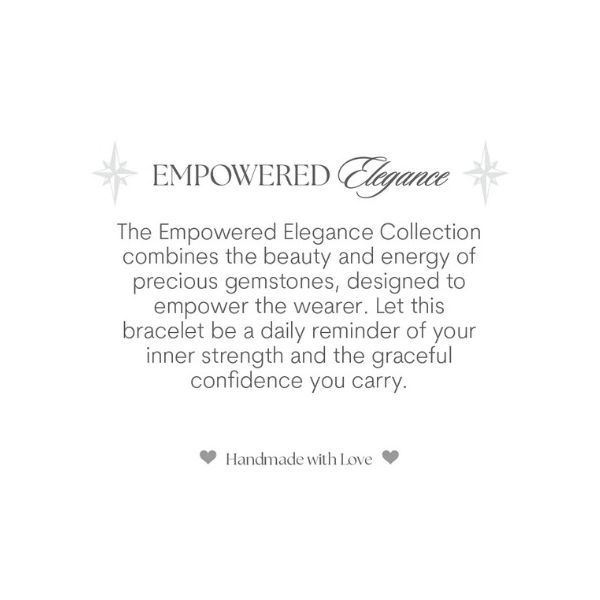 Empowered Elegance White Cats Eye Silver Bracelet Image 2 Erickson Jewelers Iron Mountain, MI