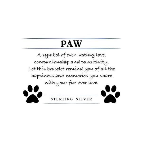 Silver Larimar Paw CZ T. Jazelle Bracelet Image 2 Erickson Jewelers Iron Mountain, MI