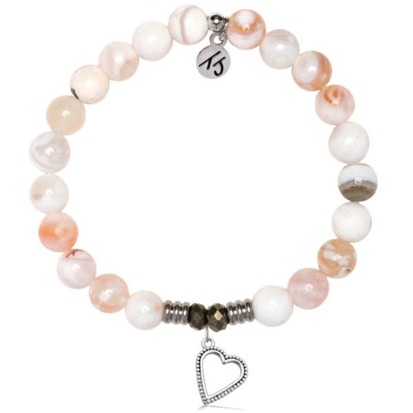 White Natural Agate T. Jazelle Love Bracelet Erickson Jewelers Iron Mountain, MI