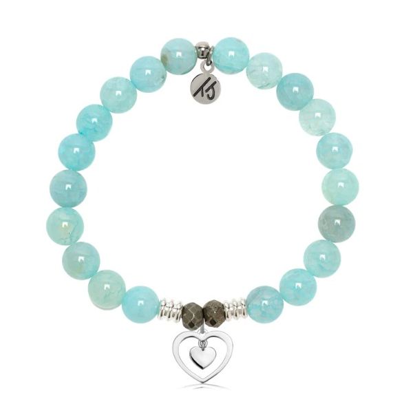 Aqua Fire Agate Piece of My Heart T. Jazelle Bracelet Erickson Jewelers Iron Mountain, MI