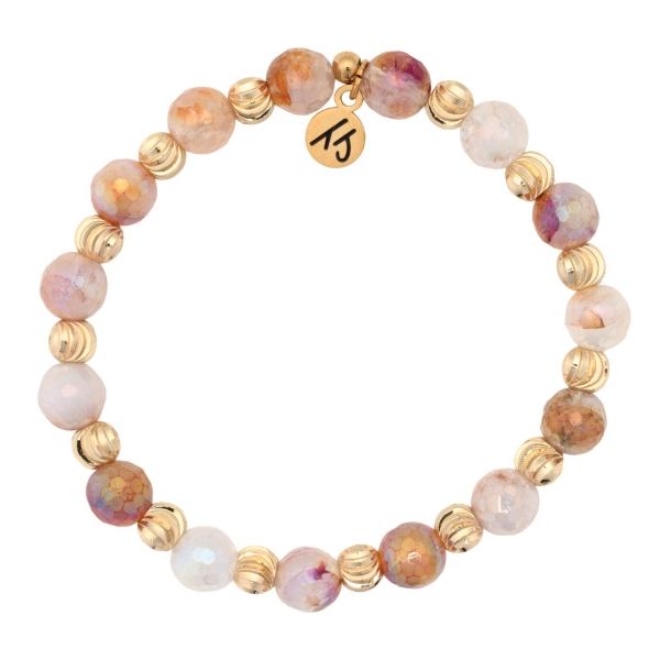 Harmony Gold Strawberry Quartz T. Jazelle Bracelet Erickson Jewelers Iron Mountain, MI