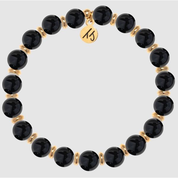 Gold Onyx Empowered Elegance T. Jazelle Bracelet Erickson Jewelers Iron Mountain, MI