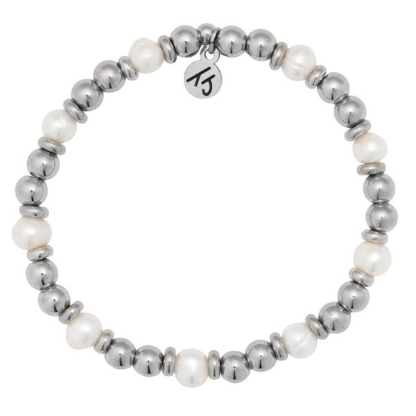 Silver Strength Grace Pearl T. Jazelle Bracelet Erickson Jewelers Iron Mountain, MI