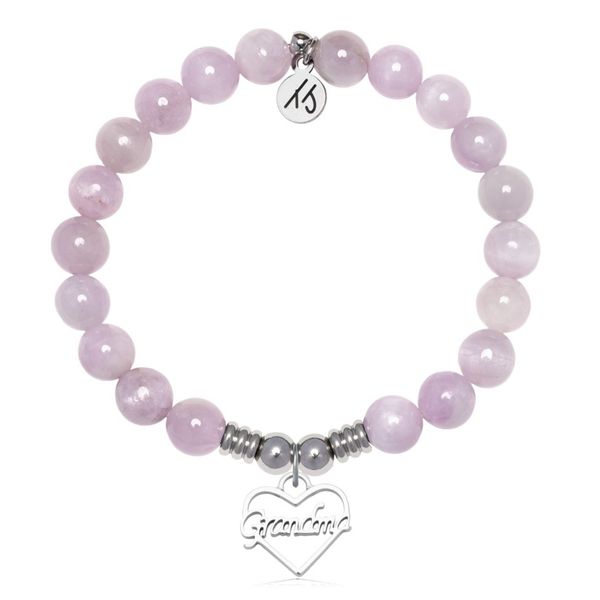 Stainless Steel T. Jazelle Kunzite Bracelet Erickson Jewelers Iron Mountain, MI