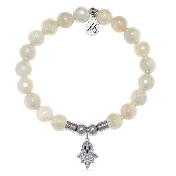 Stainless Steel Moonstone Faceted Ghost T. Jazelle Bracelet Erickson Jewelers Iron Mountain, MI