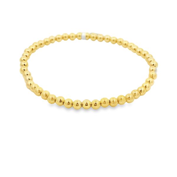 14Kt Gold Filled Shine Bright Bead Bracelet Erickson Jewelers Iron Mountain, MI