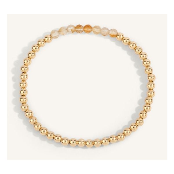 Citrine Beaded Bracelet Erickson Jewelers Iron Mountain, MI