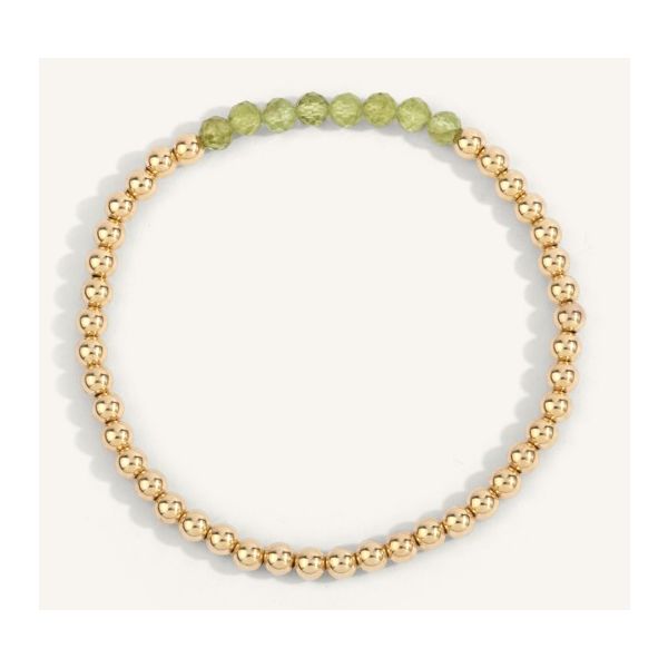 Peridot Beaded Bracelet Erickson Jewelers Iron Mountain, MI