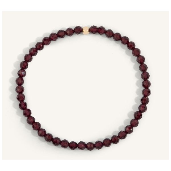 Garnet Beaded Bracelet Erickson Jewelers Iron Mountain, MI