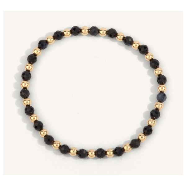 Sapphire & 14Kt Gold Filled Bead Bracelet Erickson Jewelers Iron Mountain, MI