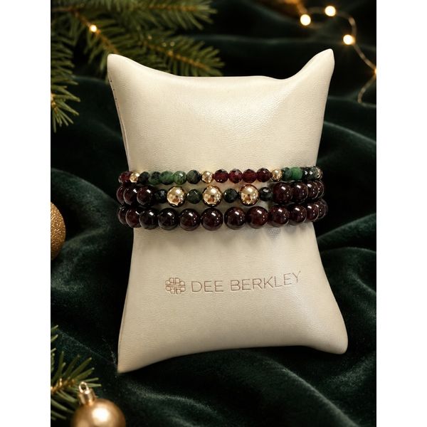 HOLIDAY STACK OF 3 GARNET DEE BERKLEY BRACELETS Erickson Jewelers Iron Mountain, MI