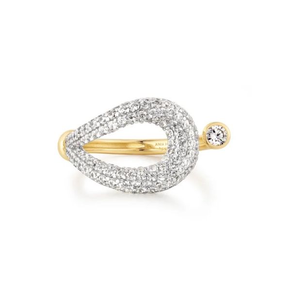 Sterling Silver CZ Knot Open Ring Erickson Jewelers Iron Mountain, MI