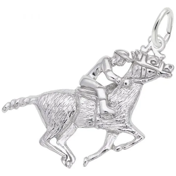 Horse, Rider Charm Erickson Jewelers Iron Mountain, MI