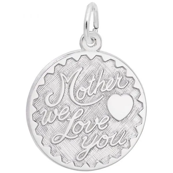 Sterling Silver Mother We Love You Charm Erickson Jewelers Iron Mountain, MI