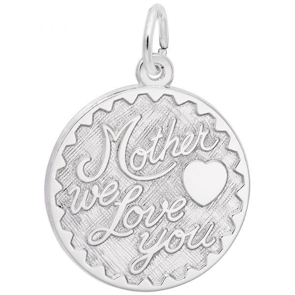 SILVER MOTHER WE LOVE YOU CHARM Erickson Jewelers Iron Mountain, MI