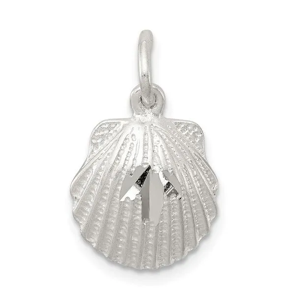 Sterling Silver Shell Charm Erickson Jewelers Iron Mountain, MI
