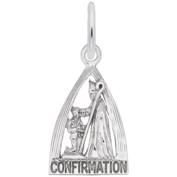 SILVER CONFIRMATION CHARM Erickson Jewelers Iron Mountain, MI