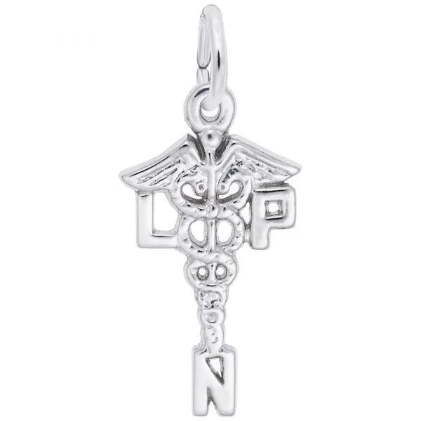 Sterling Silver LPN Nurse Charm Erickson Jewelers Iron Mountain, MI