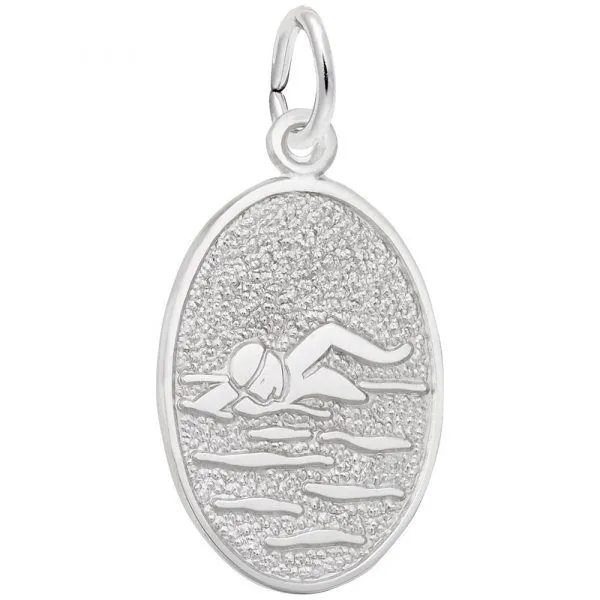 Sterling Silver Swimmer Charm Erickson Jewelers Iron Mountain, MI