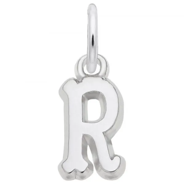 Sterling Silver Small Initial R Charm Erickson Jewelers Iron Mountain, MI