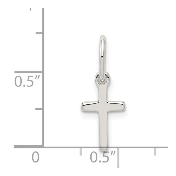 PETITE SILVER CROSS CHARM Erickson Jewelers Iron Mountain, MI