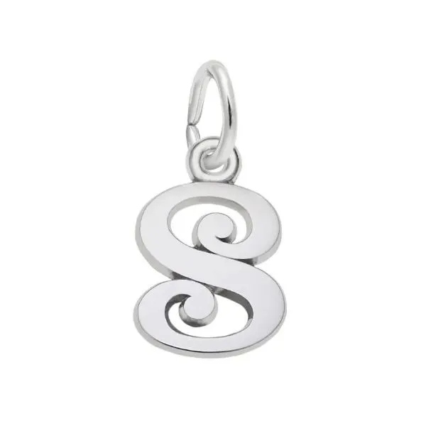 Sterling Silver Initial S Charm Erickson Jewelers Iron Mountain, MI