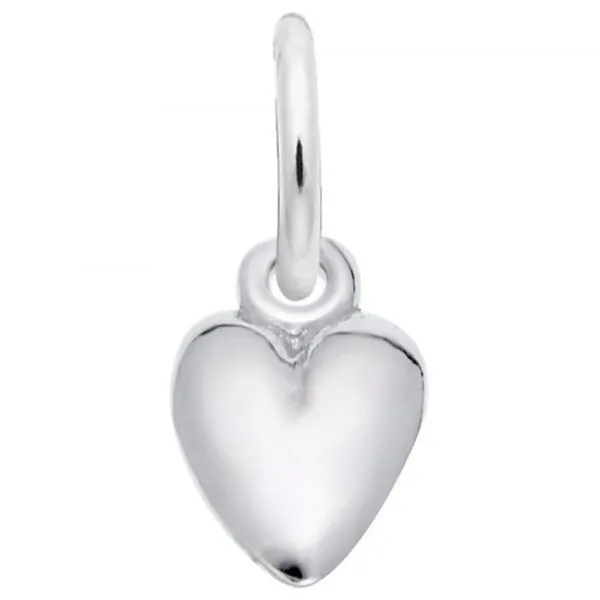 Rembrandt Charms Sterling Silver Heart Charm Erickson Jewelers Iron Mountain, MI