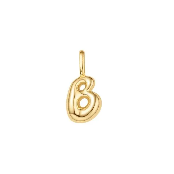Silver Bubble "B" Initial Charm Erickson Jewelers Iron Mountain, MI