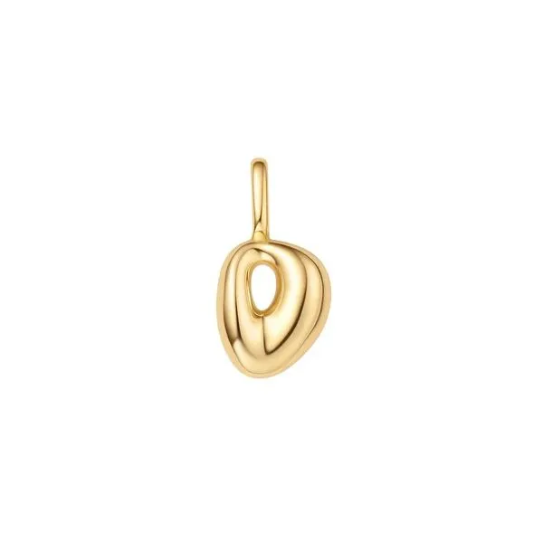Silver Bubble "D" Initial Charm Erickson Jewelers Iron Mountain, MI