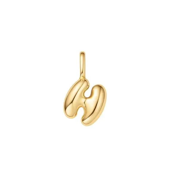 Silver Bubble "H" Initial Charm Erickson Jewelers Iron Mountain, MI