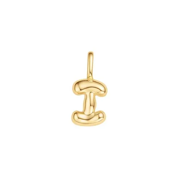 Silver Bubble "I" Initial Charm Erickson Jewelers Iron Mountain, MI
