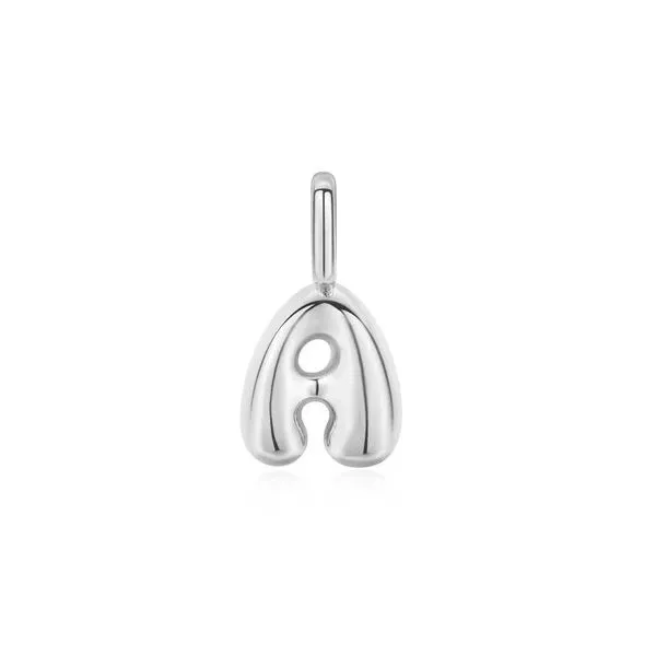 Silver Bubble "A" Initial Charm Erickson Jewelers Iron Mountain, MI